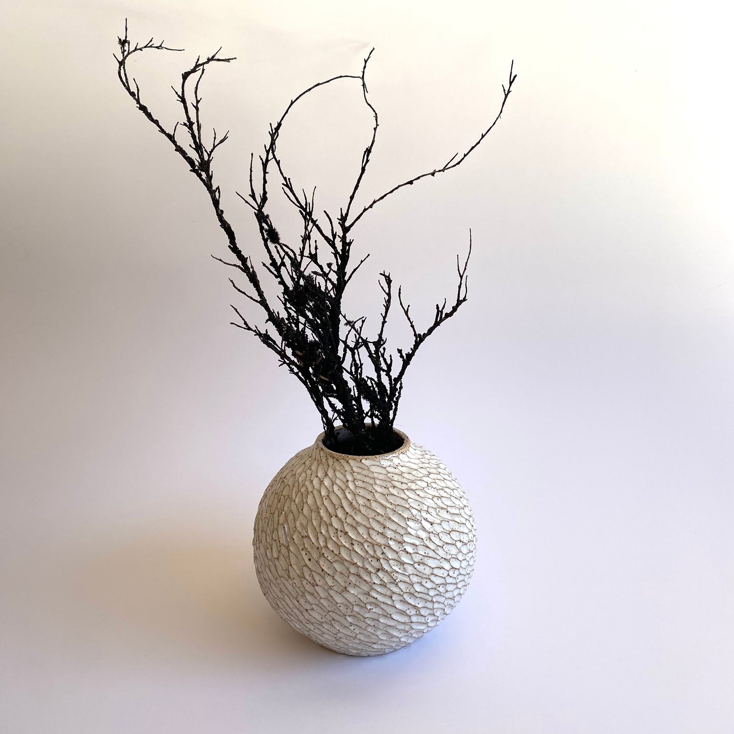 Round Vase: Rainstorm