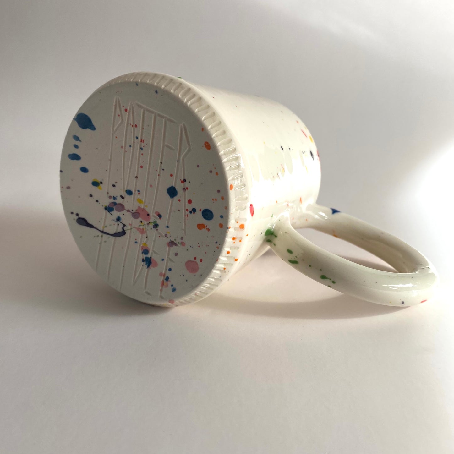 Large Rainbow Sprinkles Bangle Handle