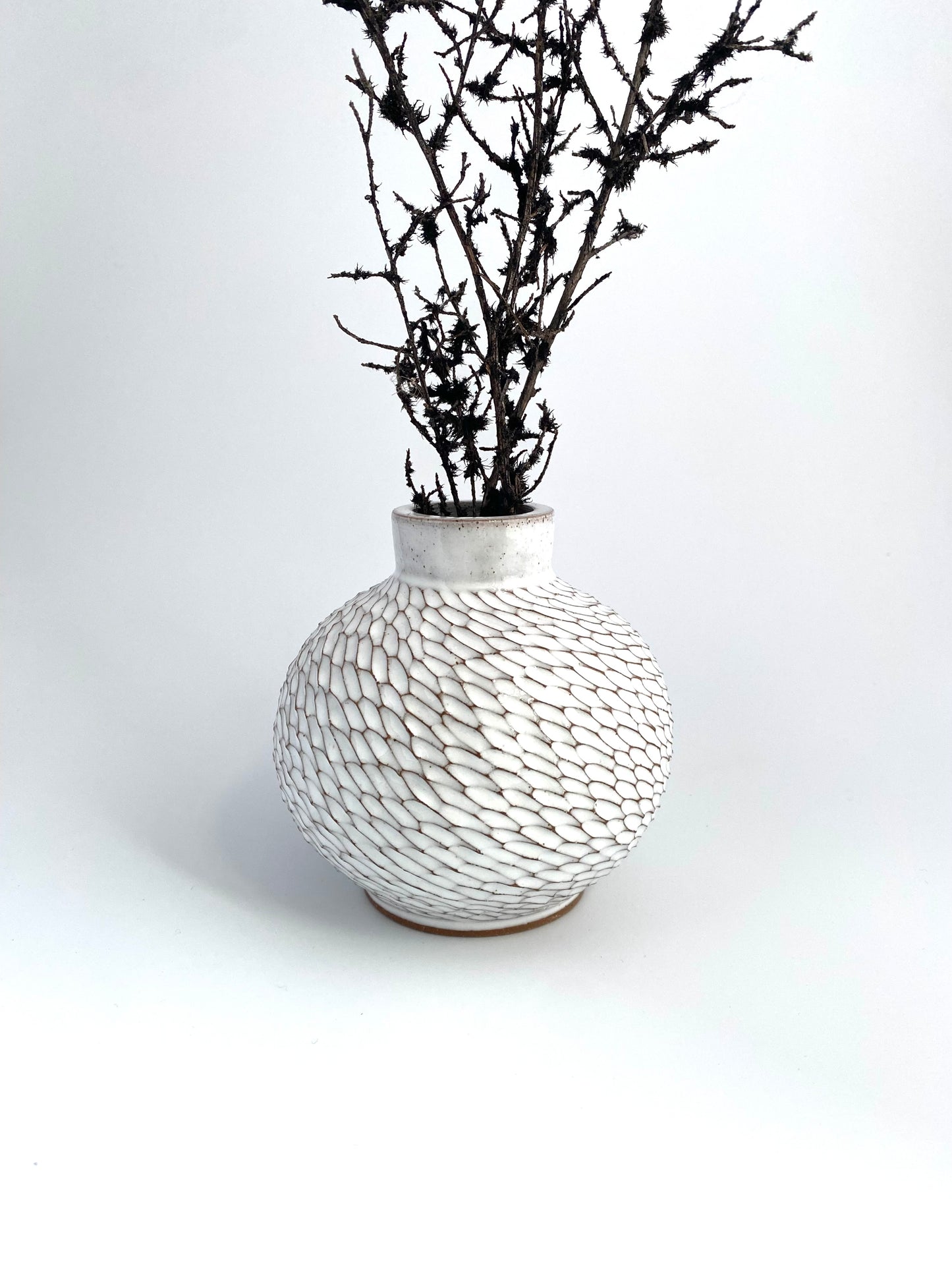 Round Vase: Rainstorm