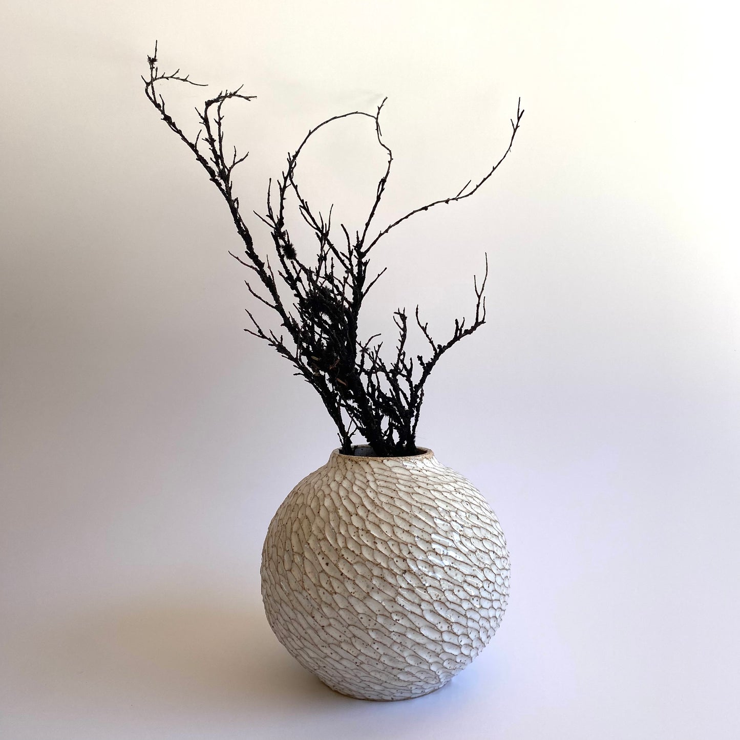 Round Vase: Rainstorm