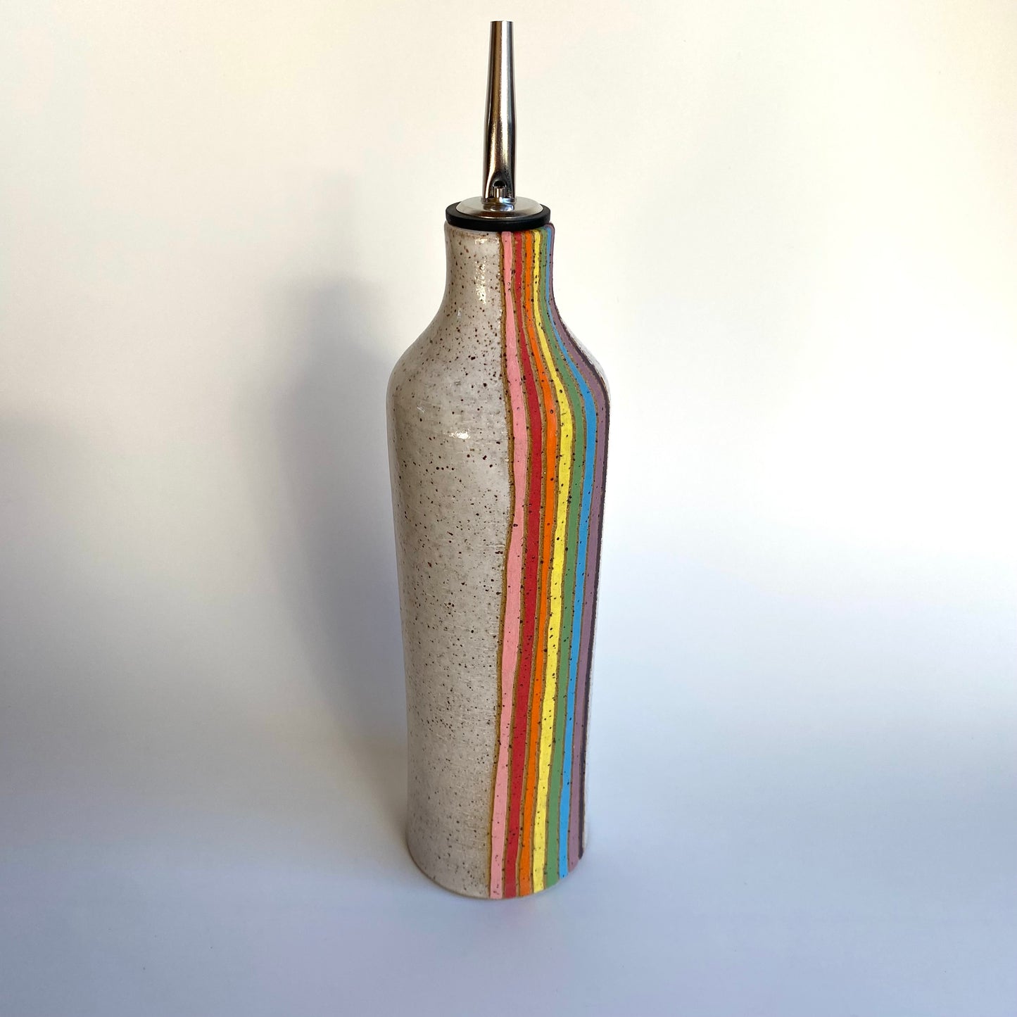 Rainbow Olive Oil Vessel