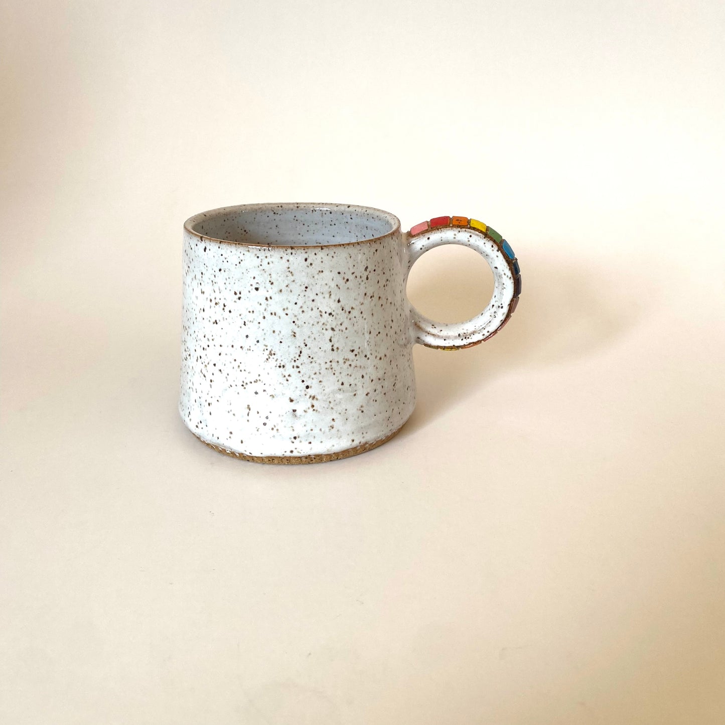 Rainbow Handle High Ring Mug