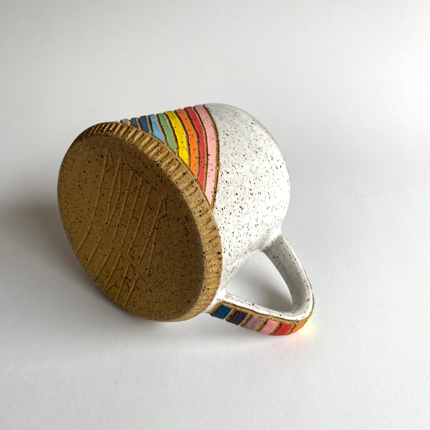 Spectrum Crescent Handle Mug
