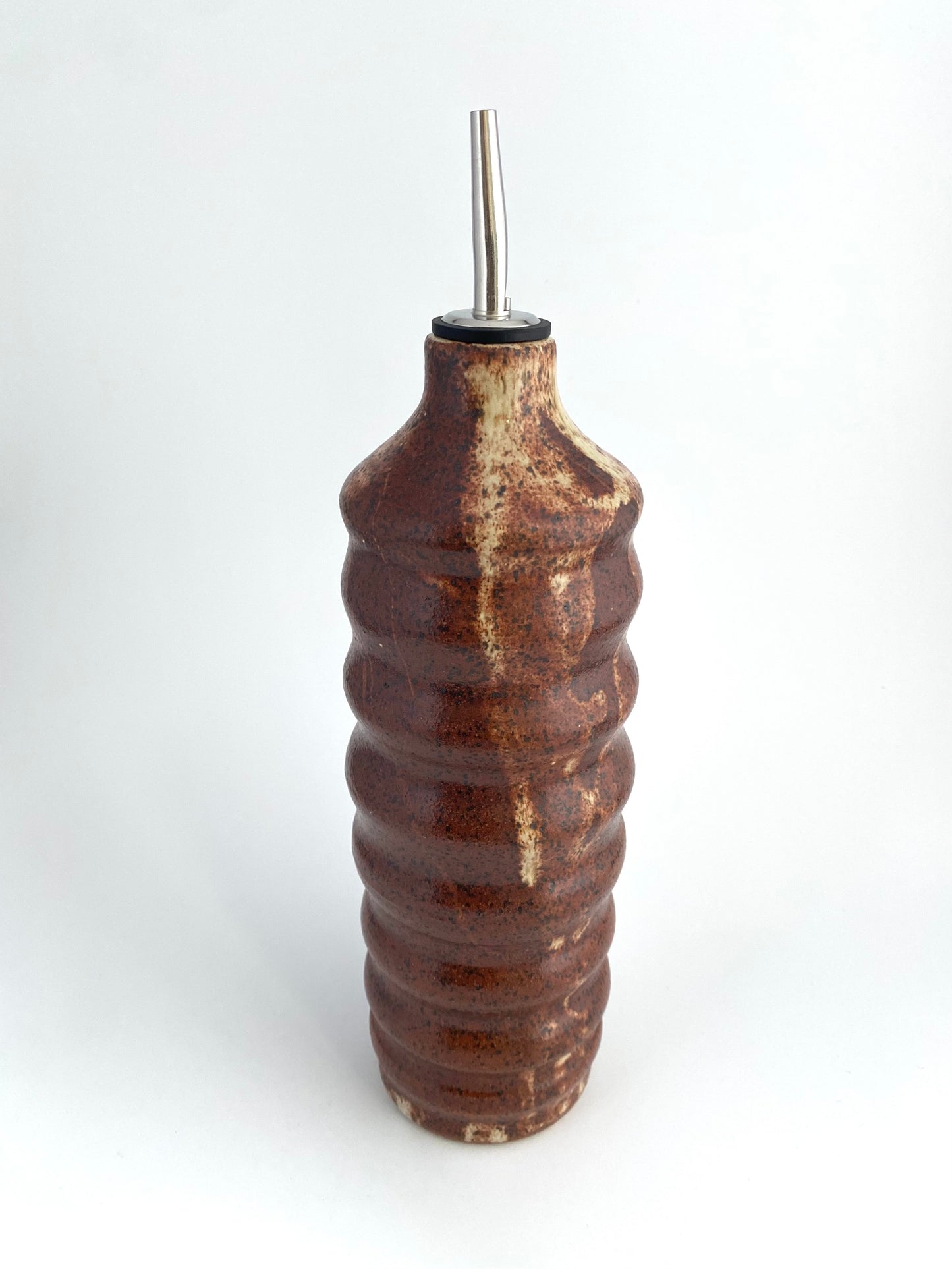 Curvy Olive Oil Vessel In Cinnamon