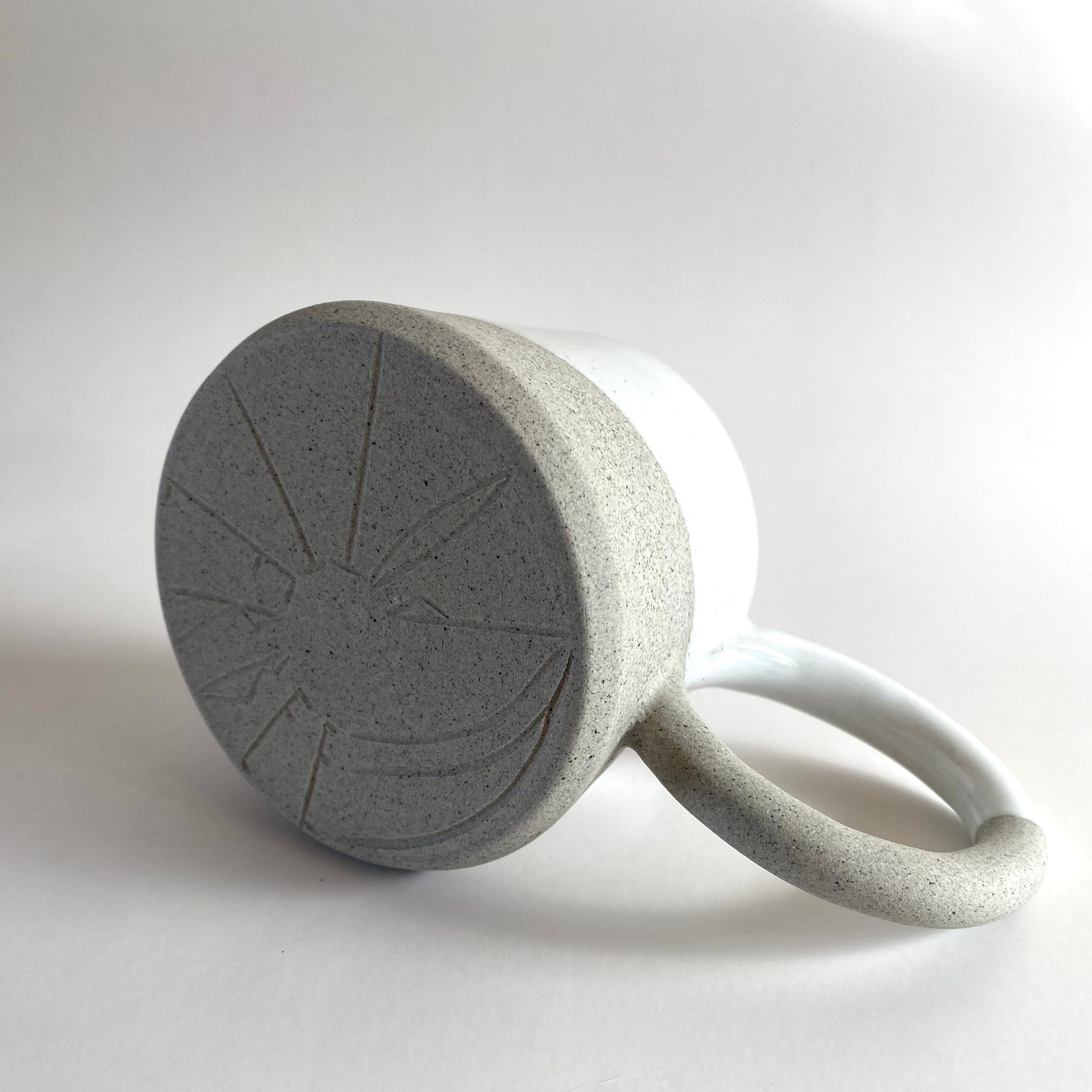Stone Bangle Handle: White
