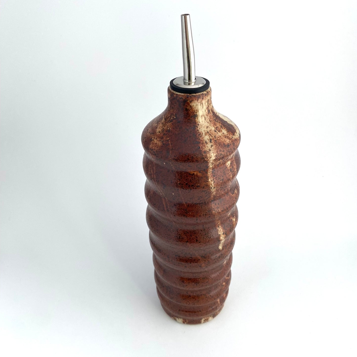 Curvy Olive Oil Vessel In Cinnamon