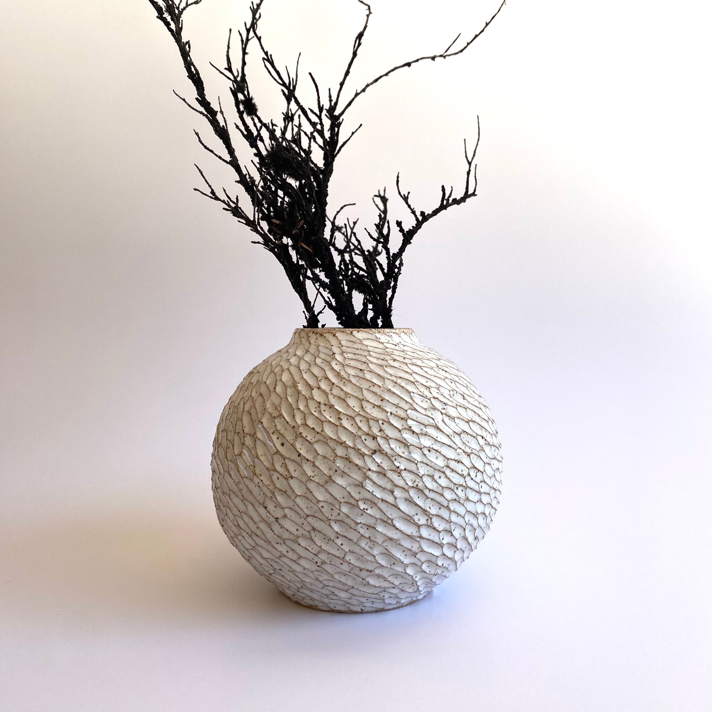 Round Vase: Rainstorm