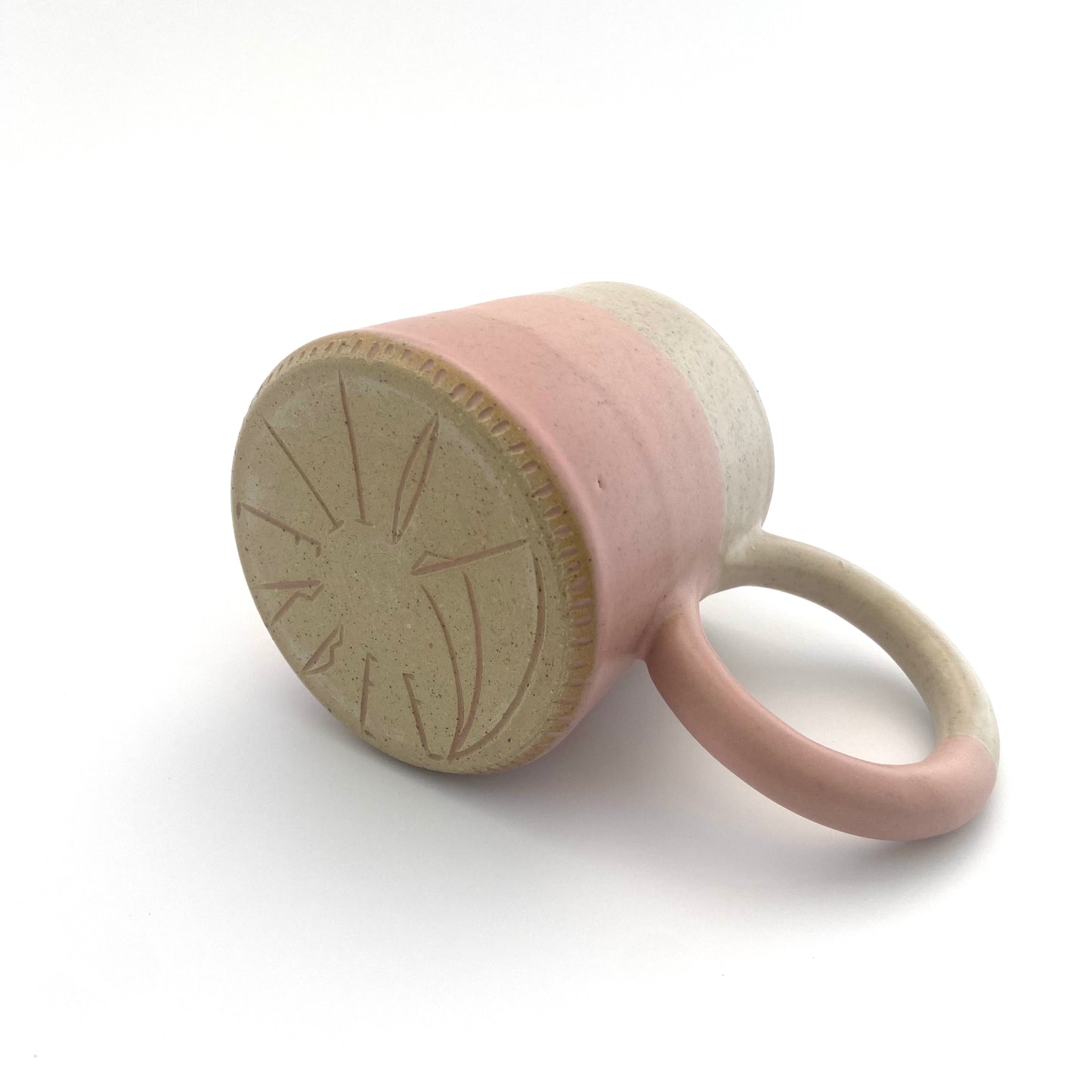 Sand Coconut Ice Bangle Handle Mug