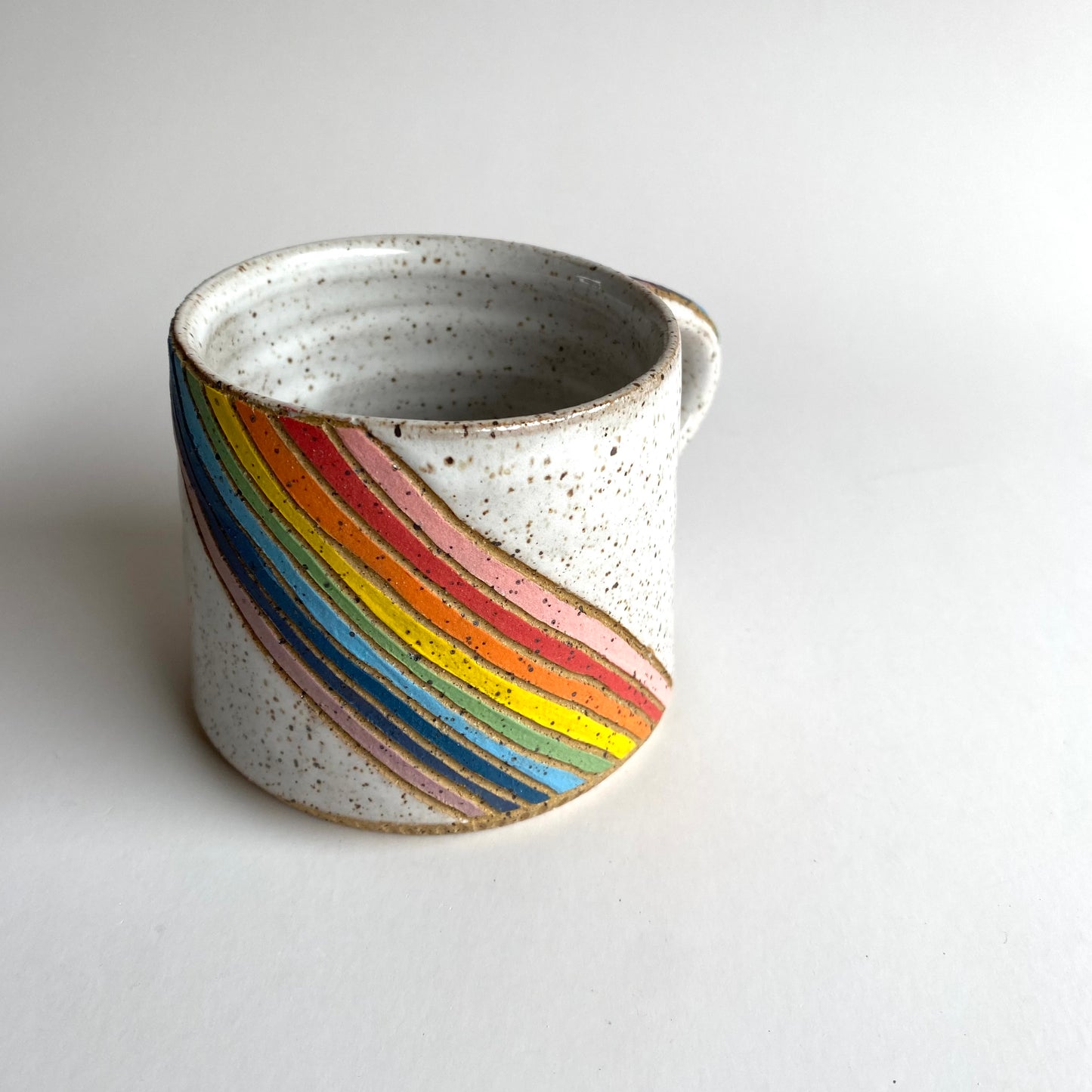 Spectrum Crescent Handle Mug