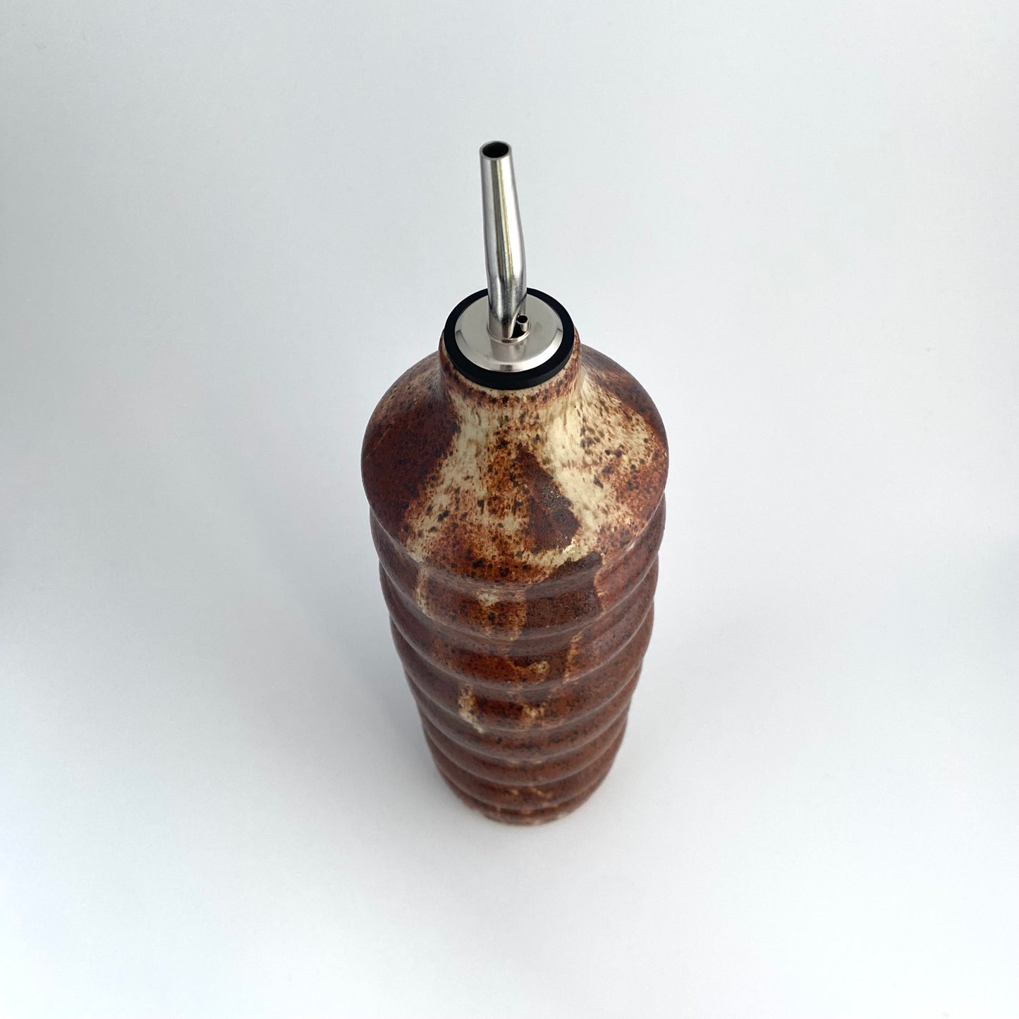 Curvy Olive Oil Vessel In Cinnamon