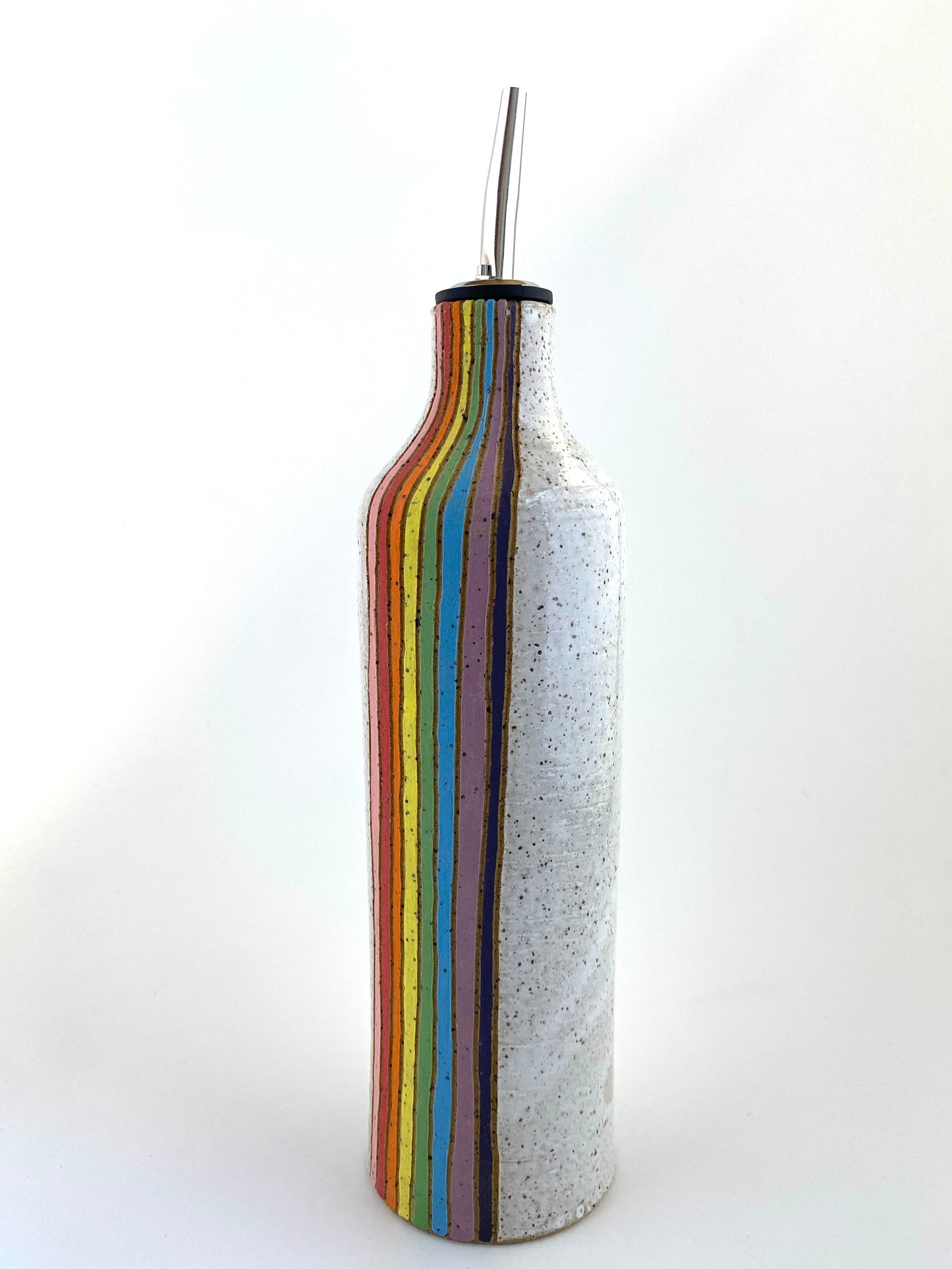 Rainbow Olive Oil Vessel