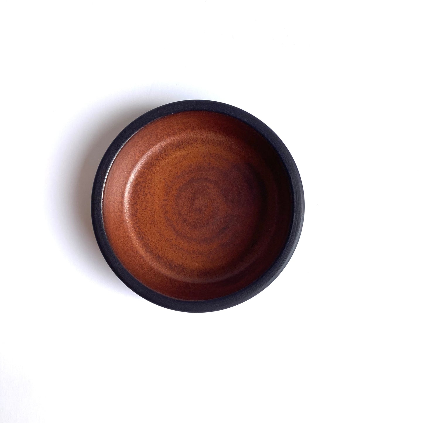 Small Snack Plate: Black / Bronze
