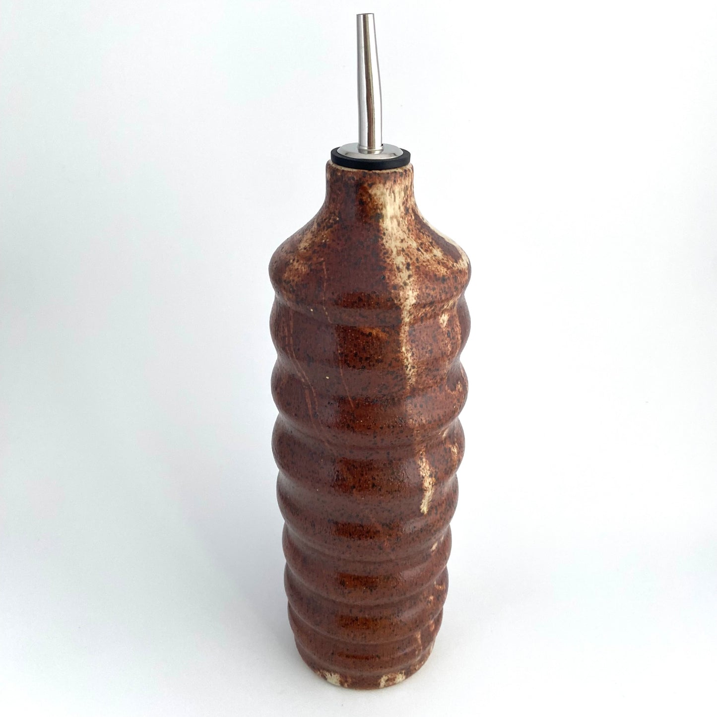 Curvy Olive Oil Vessel In Cinnamon