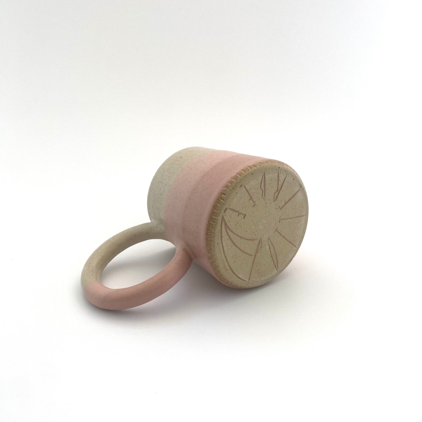 Sand Coconut Ice Bangle Handle Mug