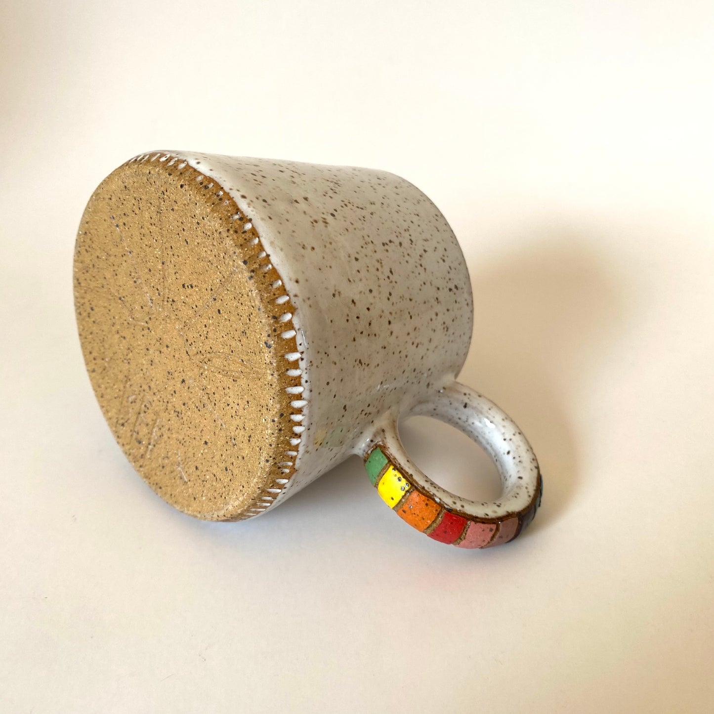 Rainbow Handle High Ring Mug