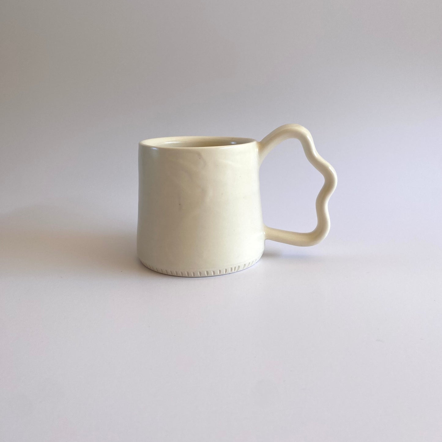 Matte White Butterfly Mug