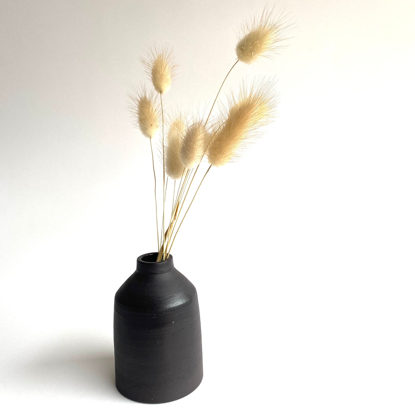 Small Bottle Vase 1: Matte Black