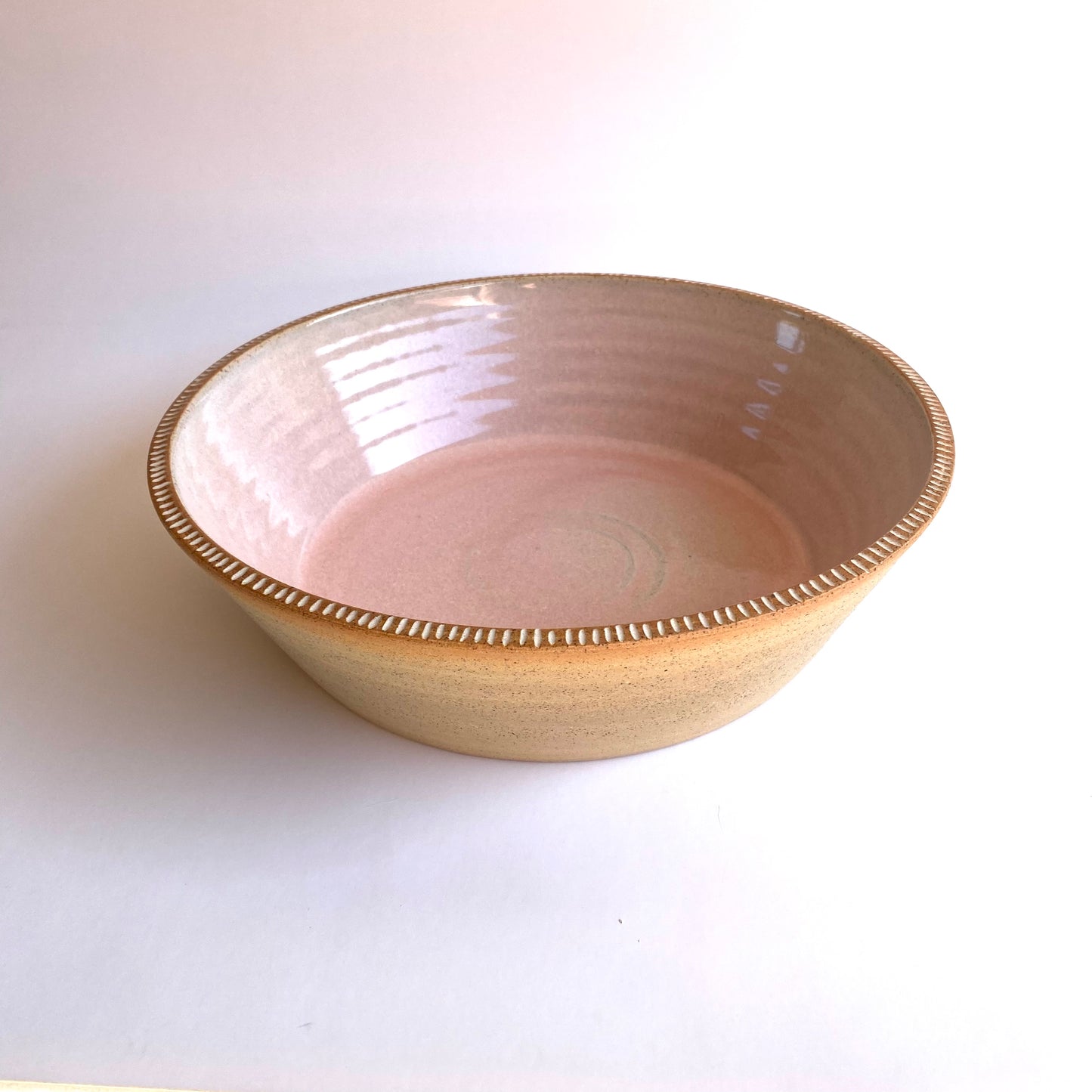 Angled Dinner bowl: Crème Caramel