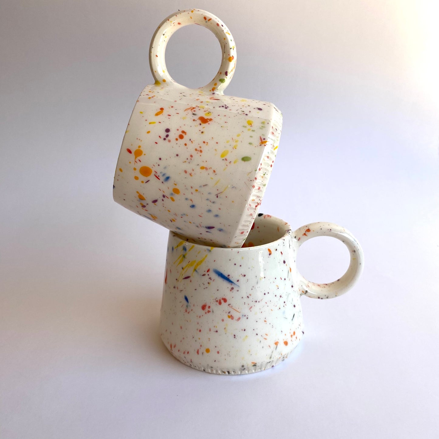 Rainbow Sprinkles High Ring Mug