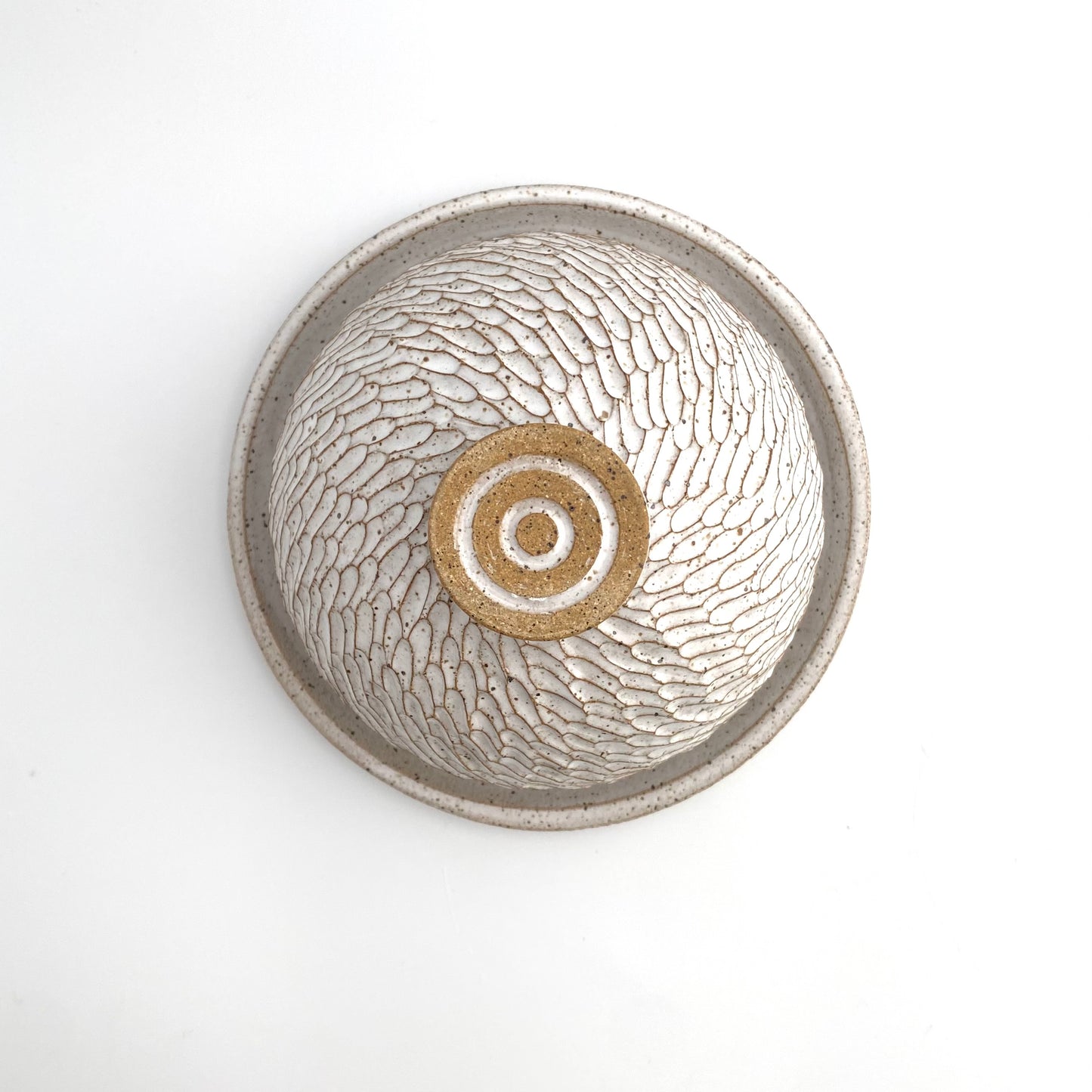 Rainstorm Butter Dish: White