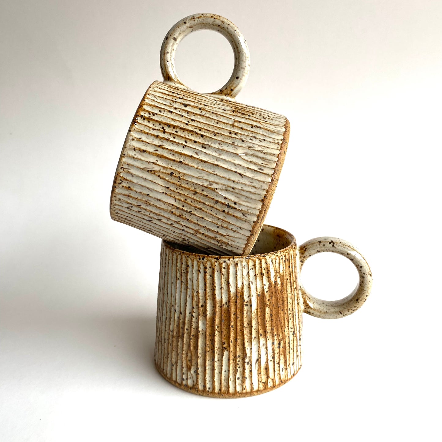 Creme Caramel Bamboo High Ring Mug