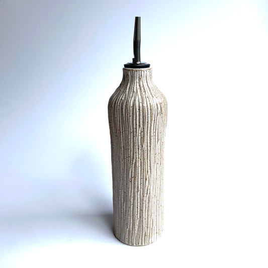 Bamboo White Olive Oil Vessel