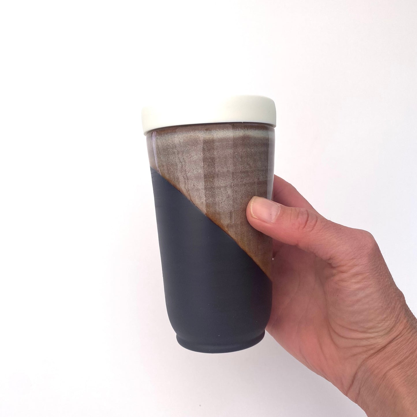 Black Creme Caramel Travel Tumbler