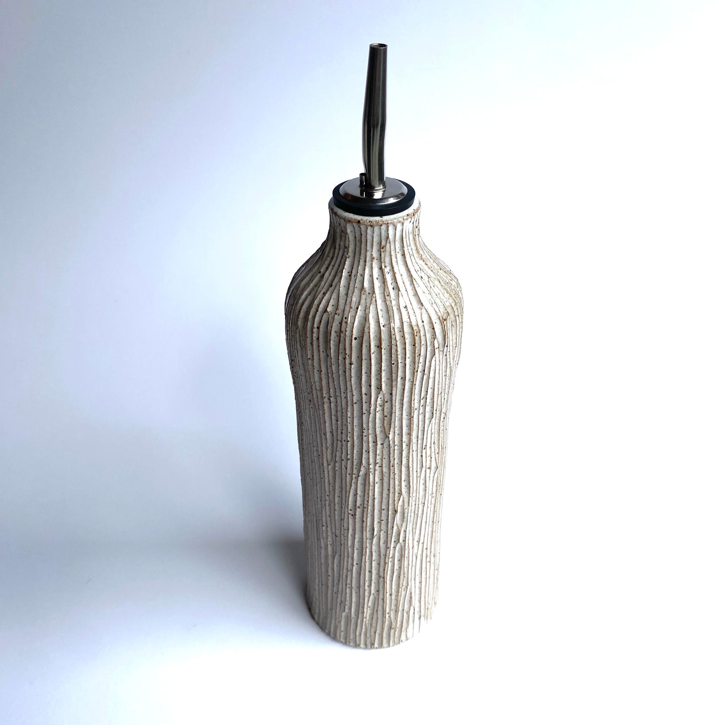 Bamboo White Olive Oil Vessel