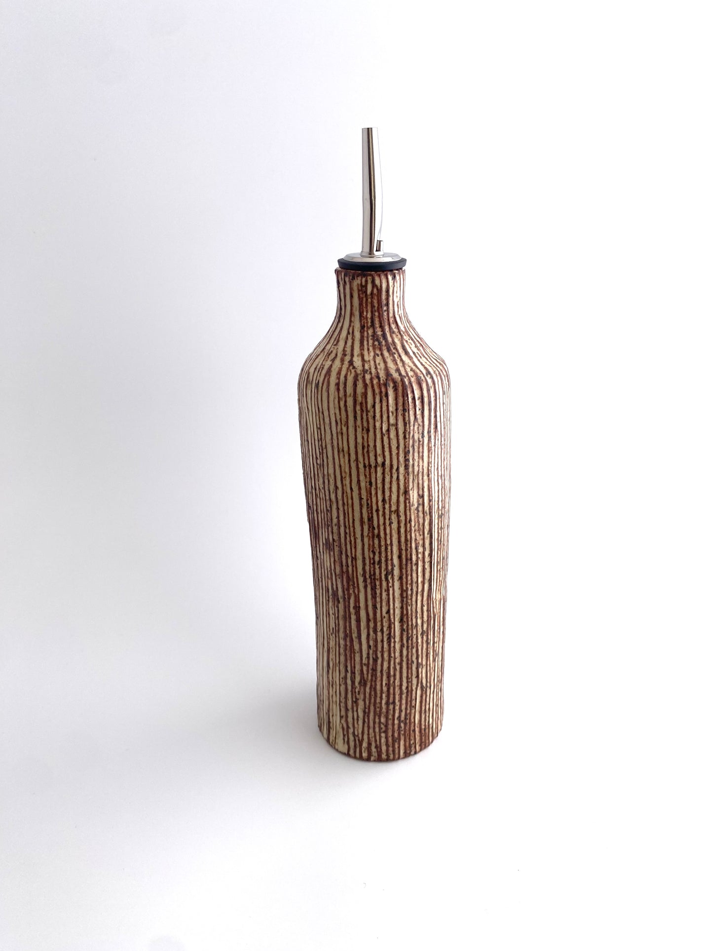 Bamboo Olive Oil Vessel: Cinnamon