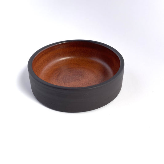 Snack Plate: Black / Bronze