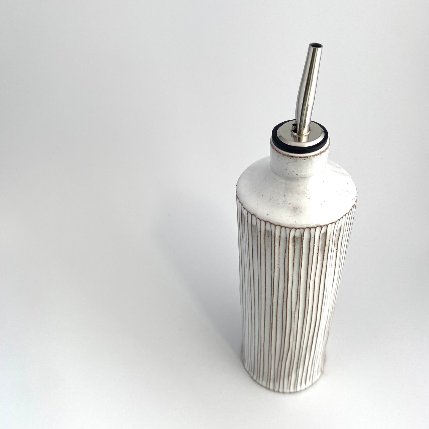 Bamboo Slate Olive Oil Vessel