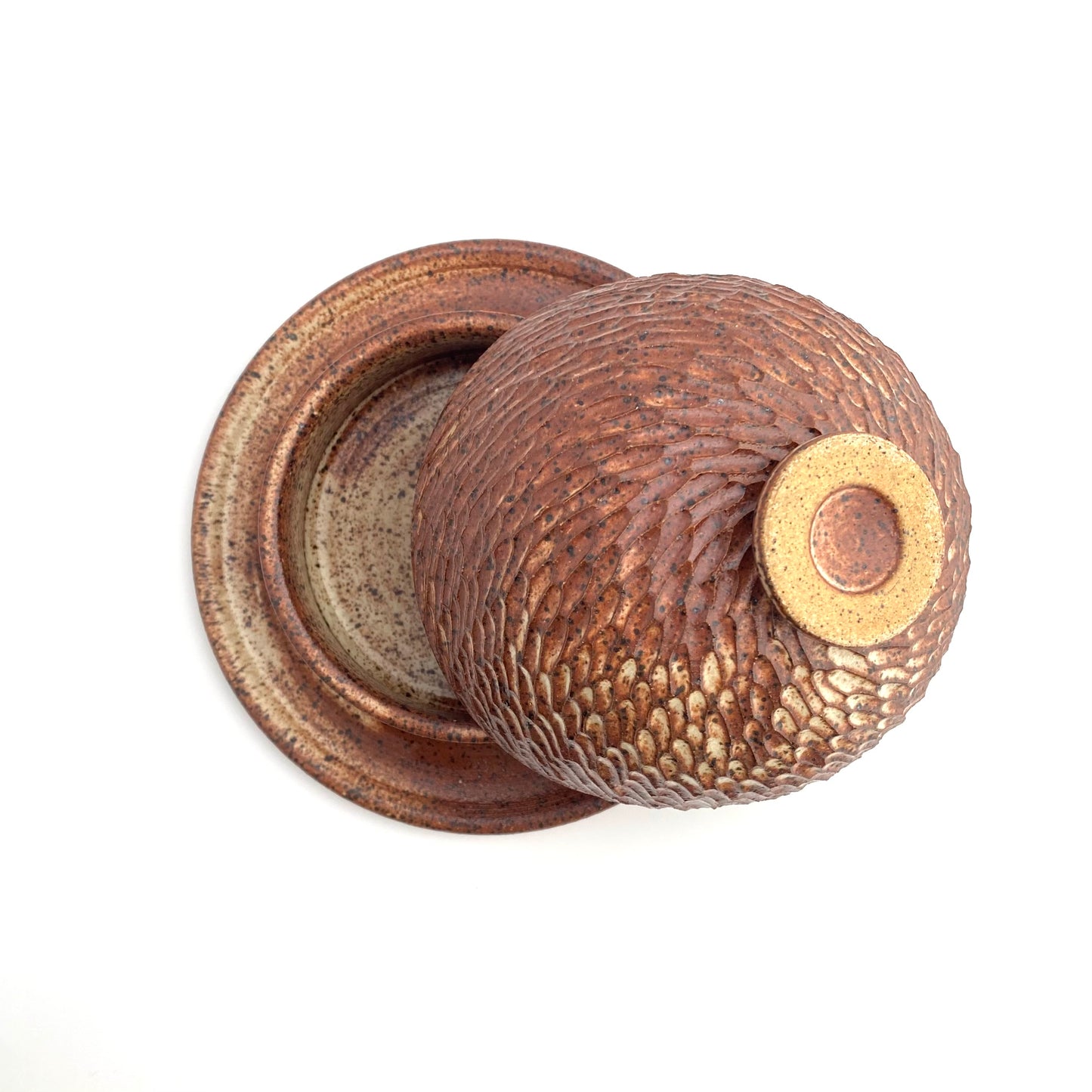 Rainstorm Butter Dish: Cinnamon