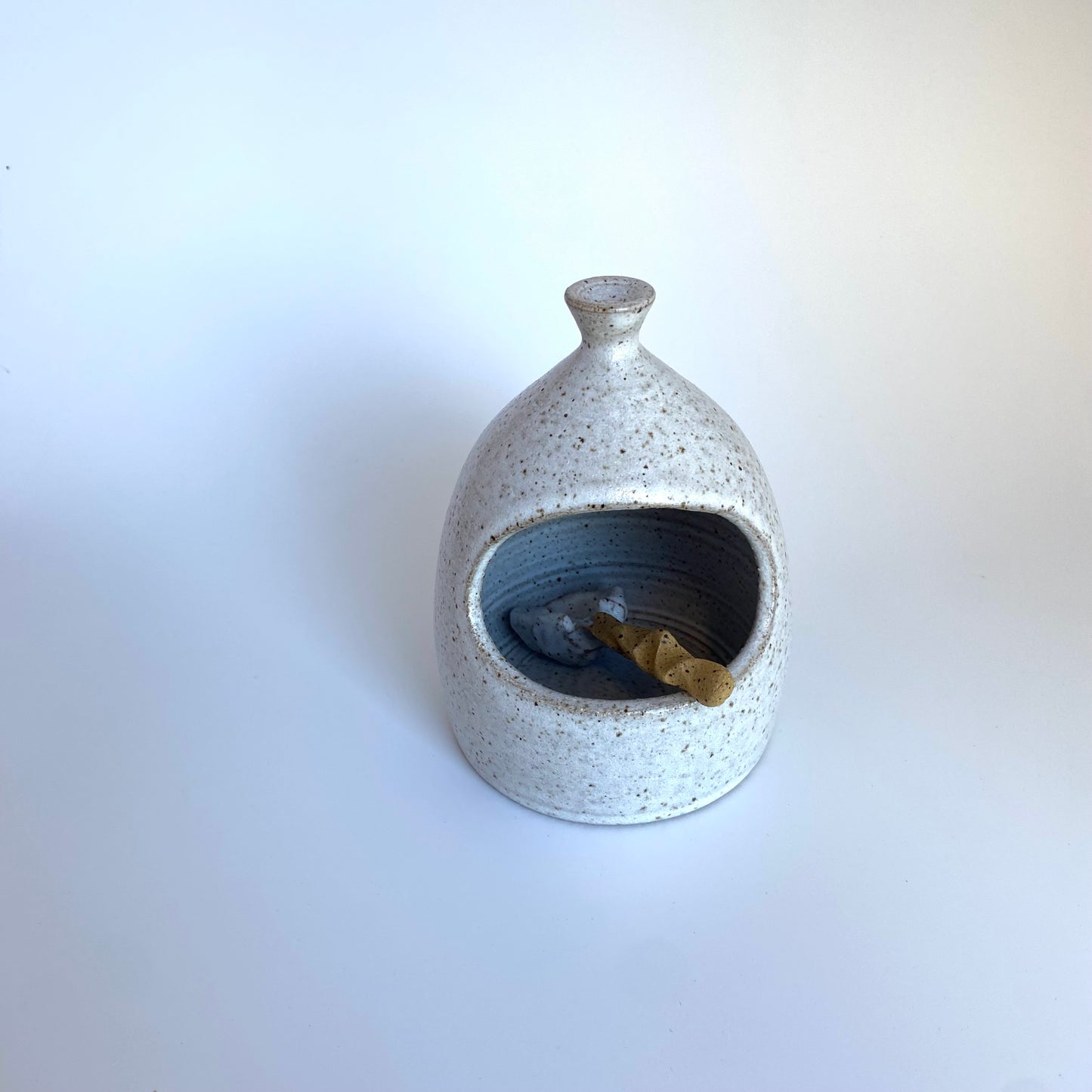 White Salt Vessel