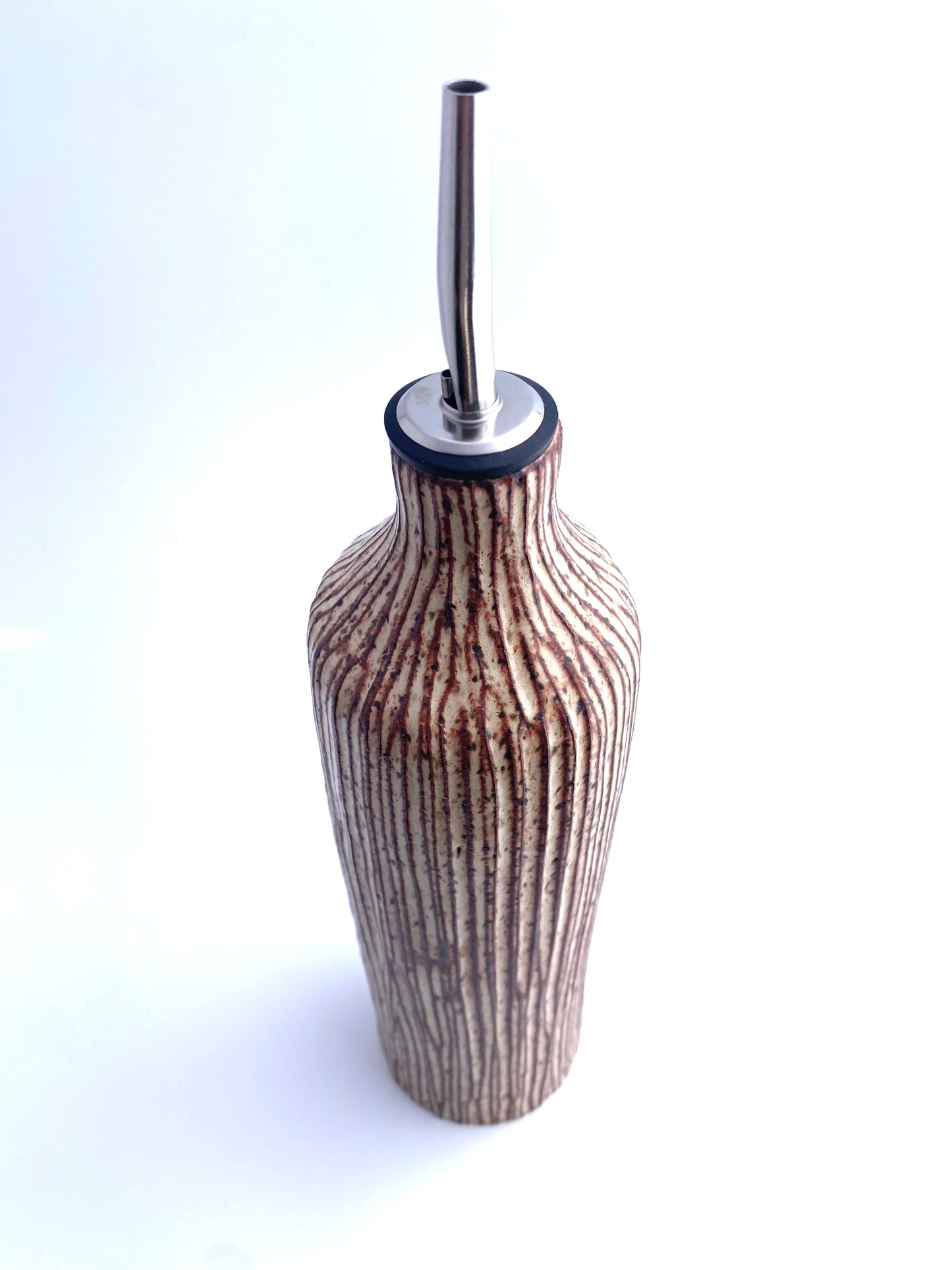 Bamboo Olive Oil Vessel: Cinnamon