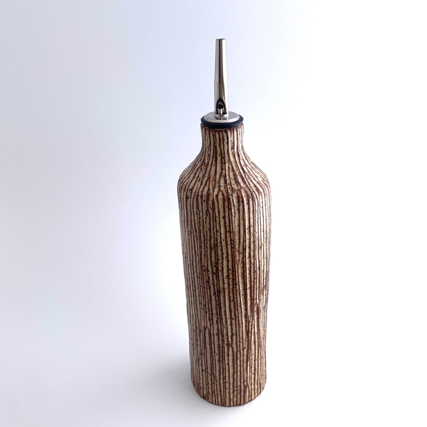 Bamboo Olive Oil Vessel: Cinnamon