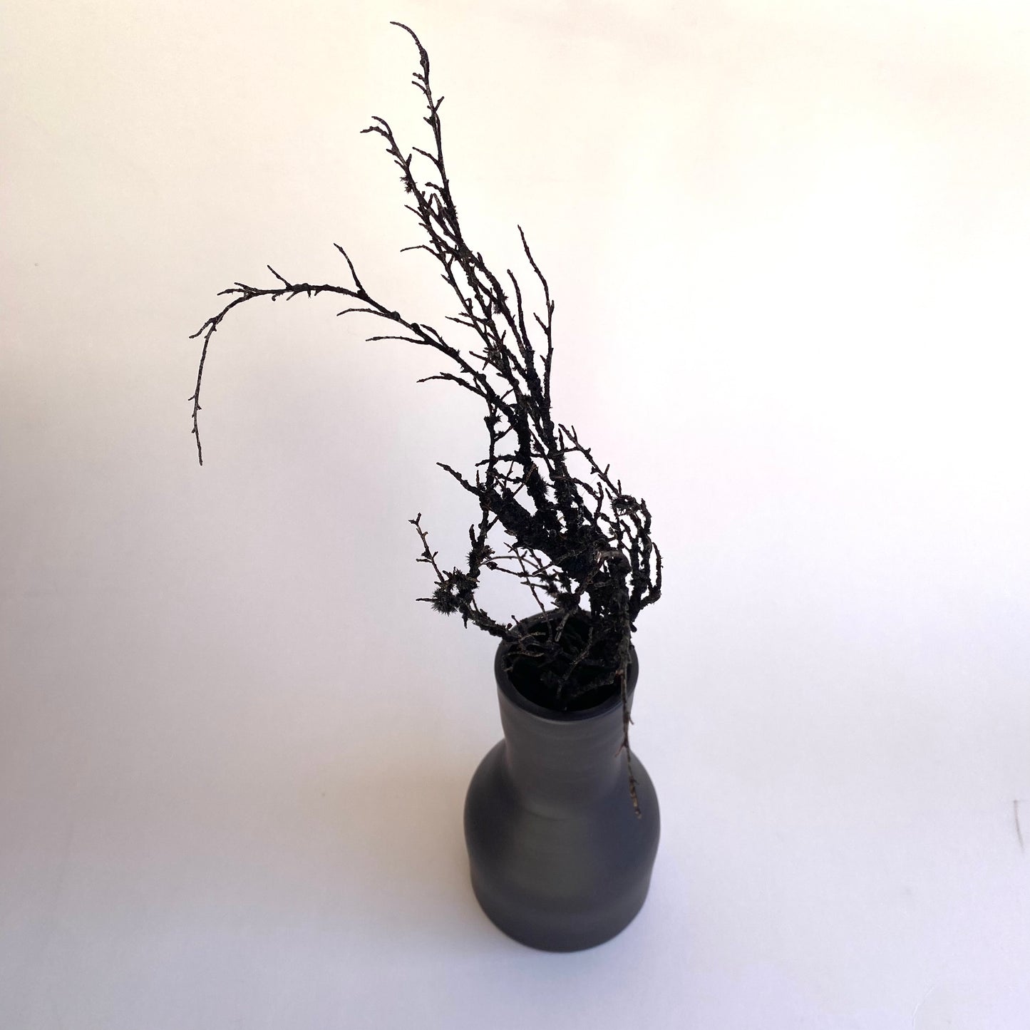 Flared Vase: Matte Black