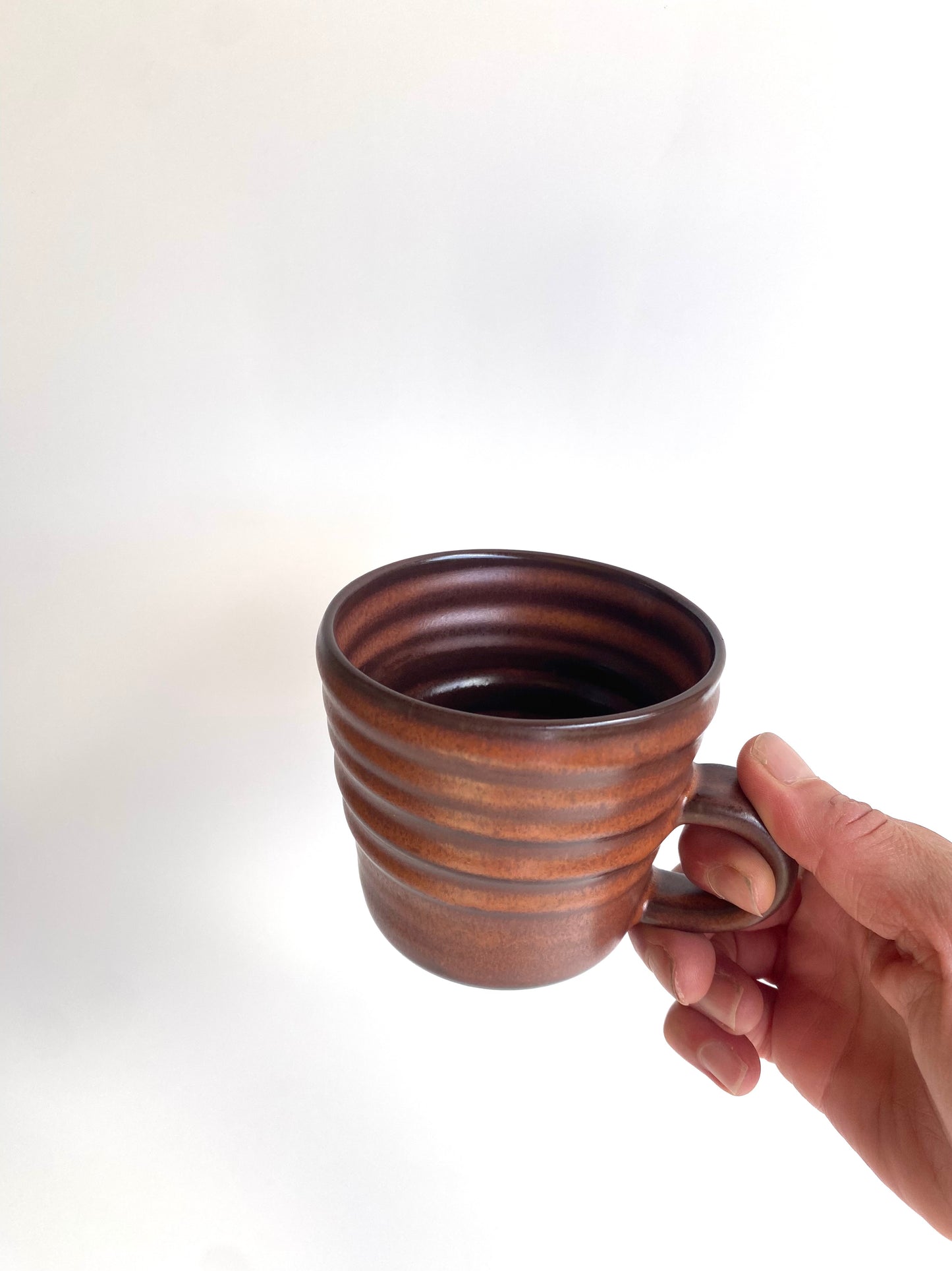 Black Bronze Throwing Lines Mug