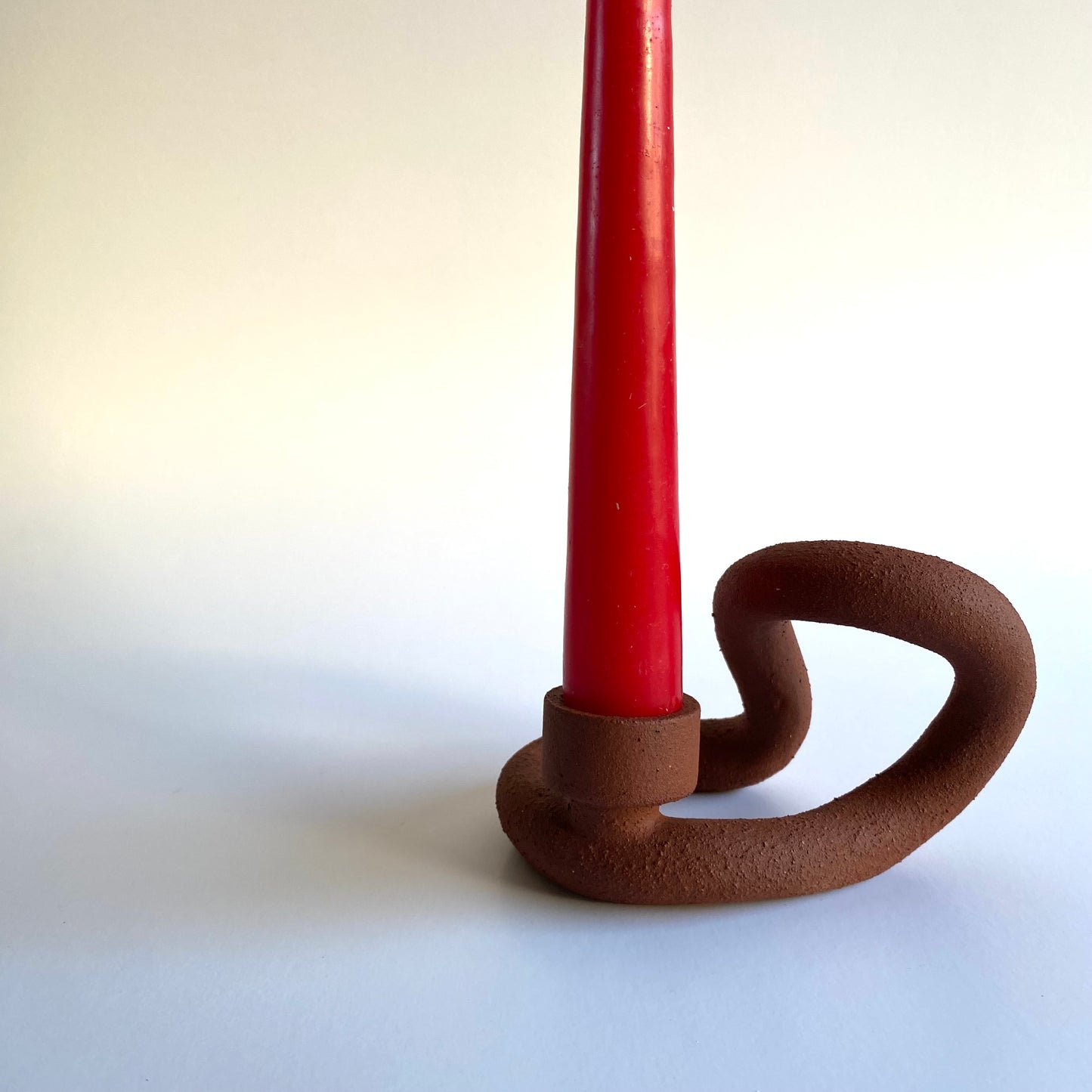Infinity Candle Holder in Terra