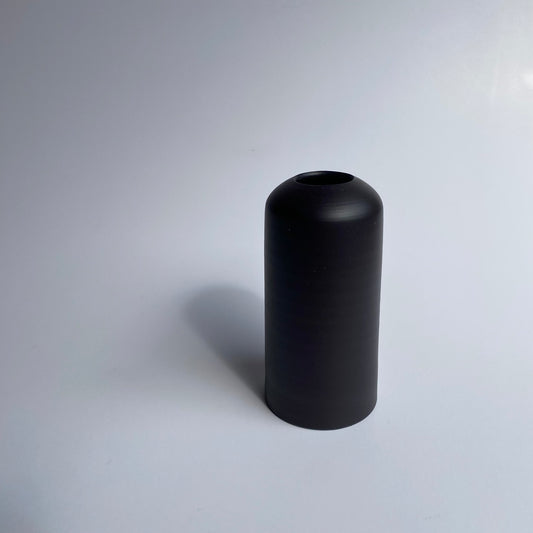 Small Straight Vase Matte Black