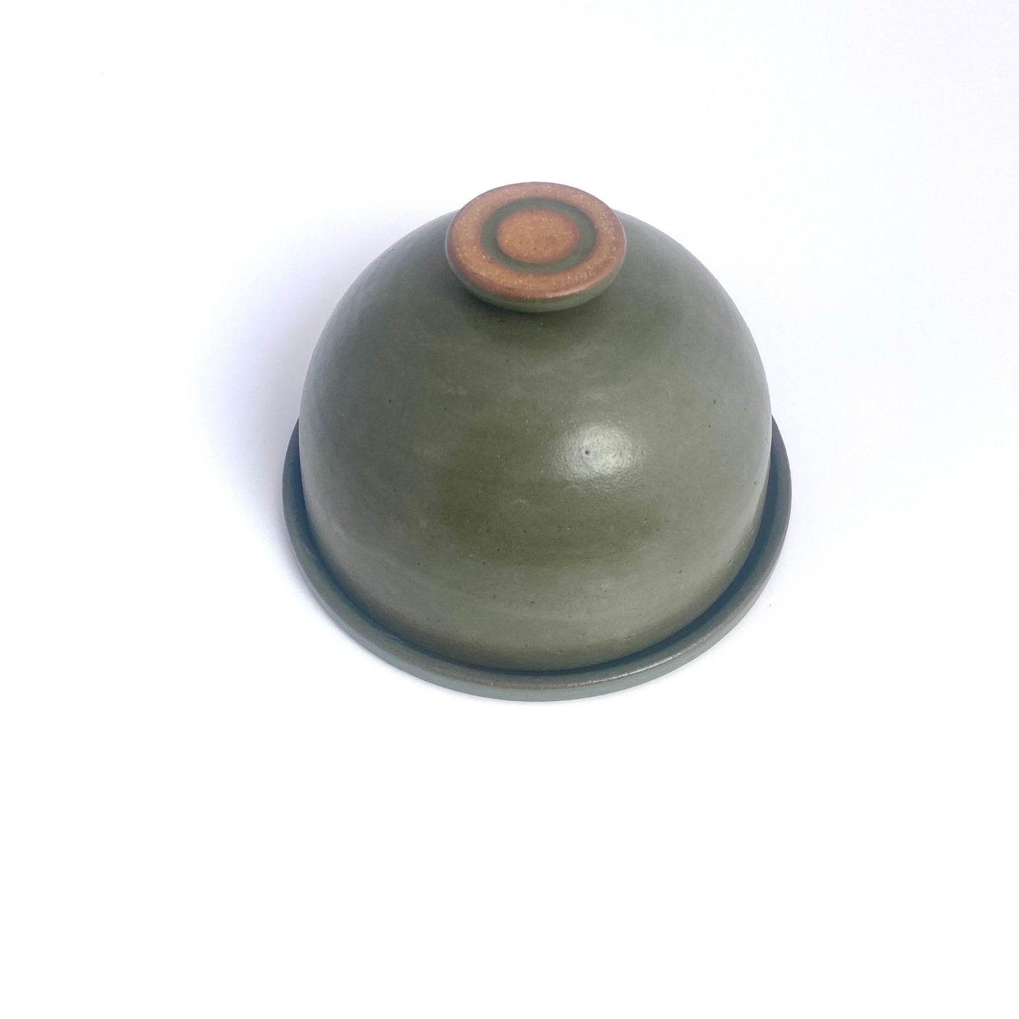 Terra Butter Dish in Olive