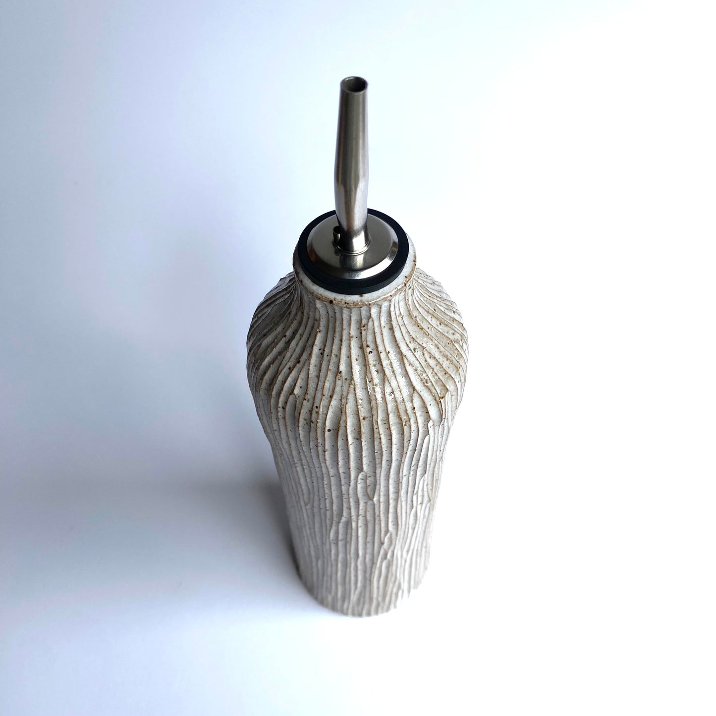 Bamboo White Olive Oil Vessel