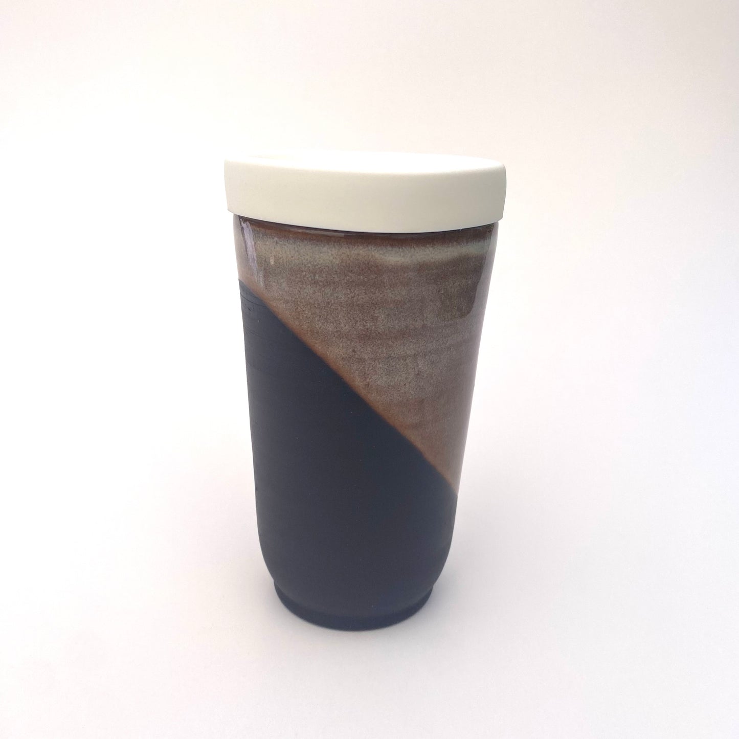 Black Creme Caramel Travel Tumbler