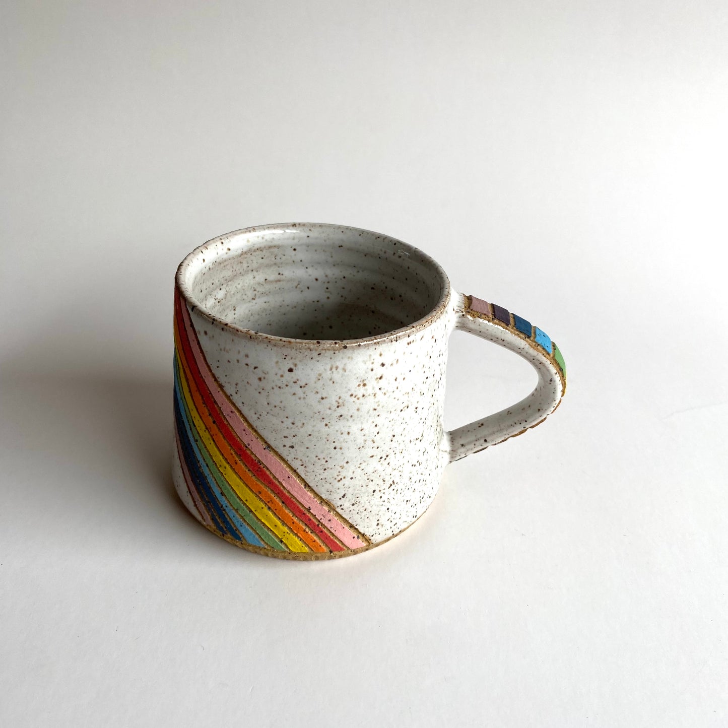Spectrum Crescent Handle Mug