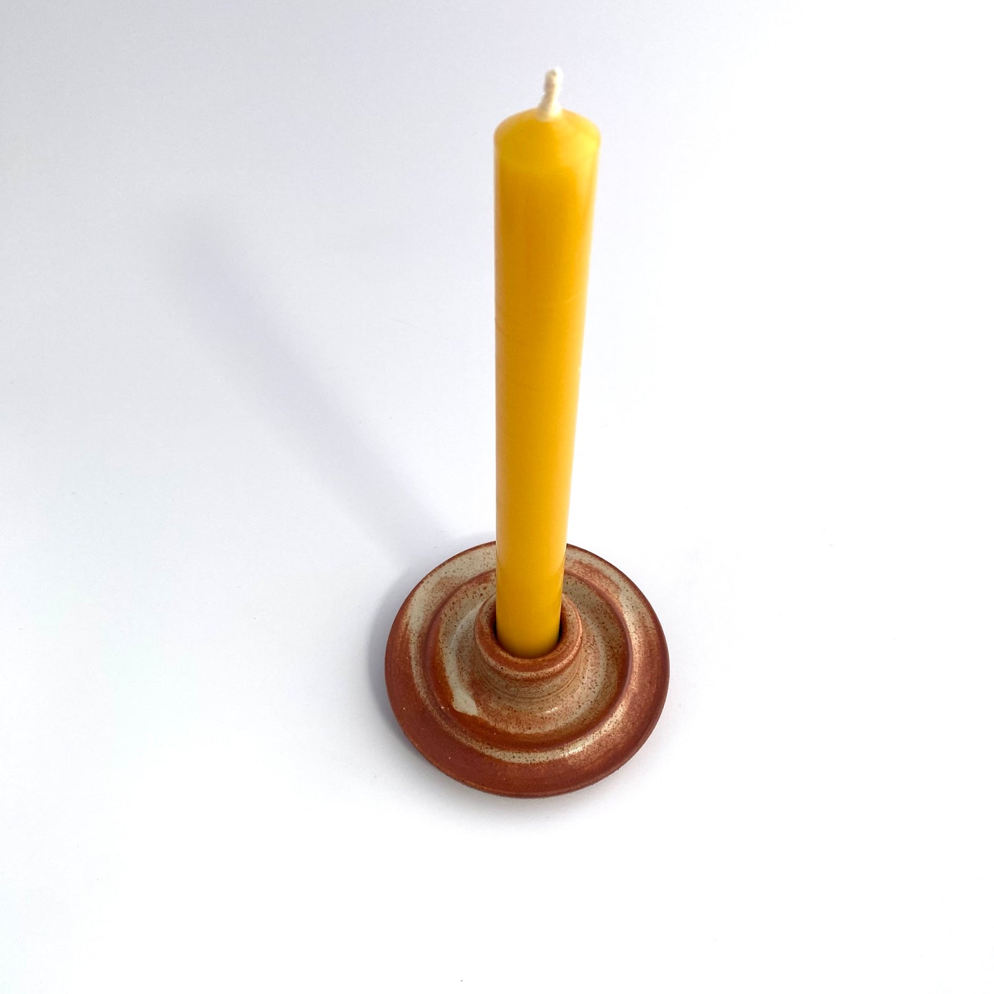 Cinnamon Candle Holder Ridged