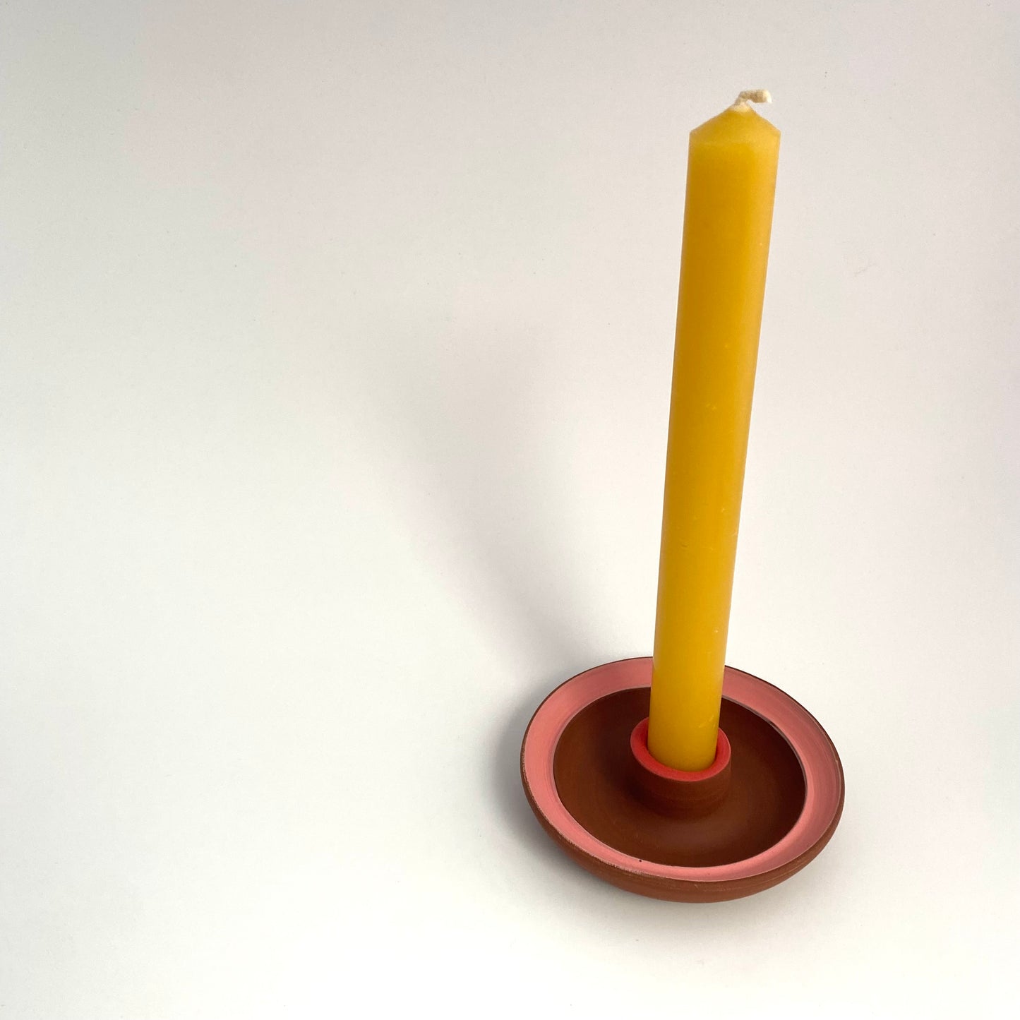 Terra Candle Holder Pink/Red