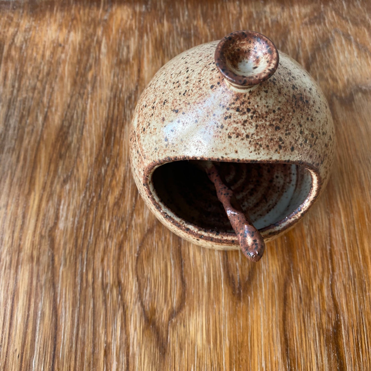 Cinnamon Salt Vessel