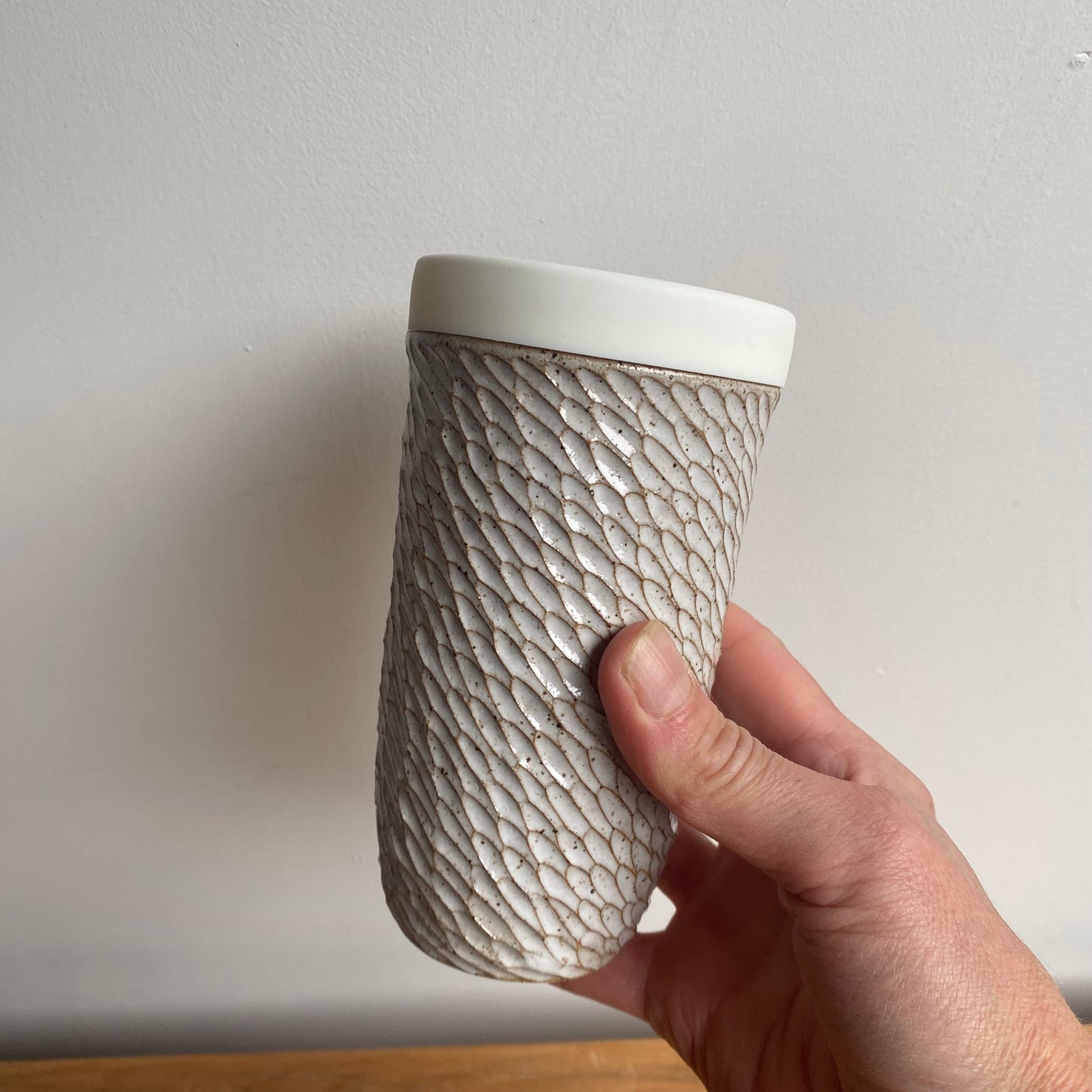 Rainstorm White Travel Tumbler