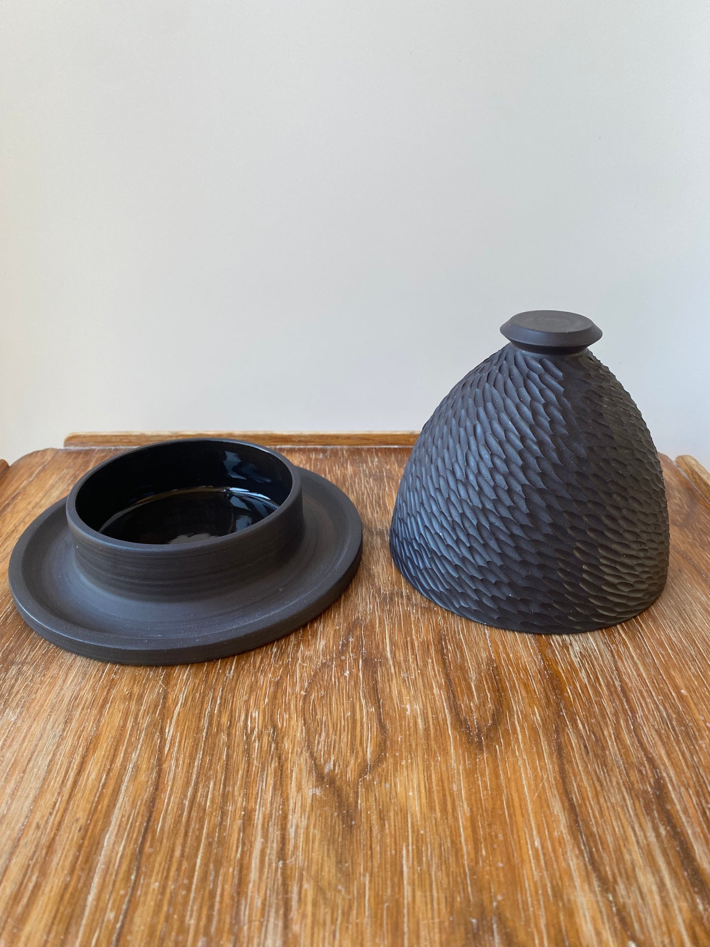 Rainstorm Butter Dish: Black