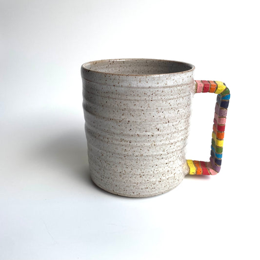 Rainbow Handle Oblo Mug