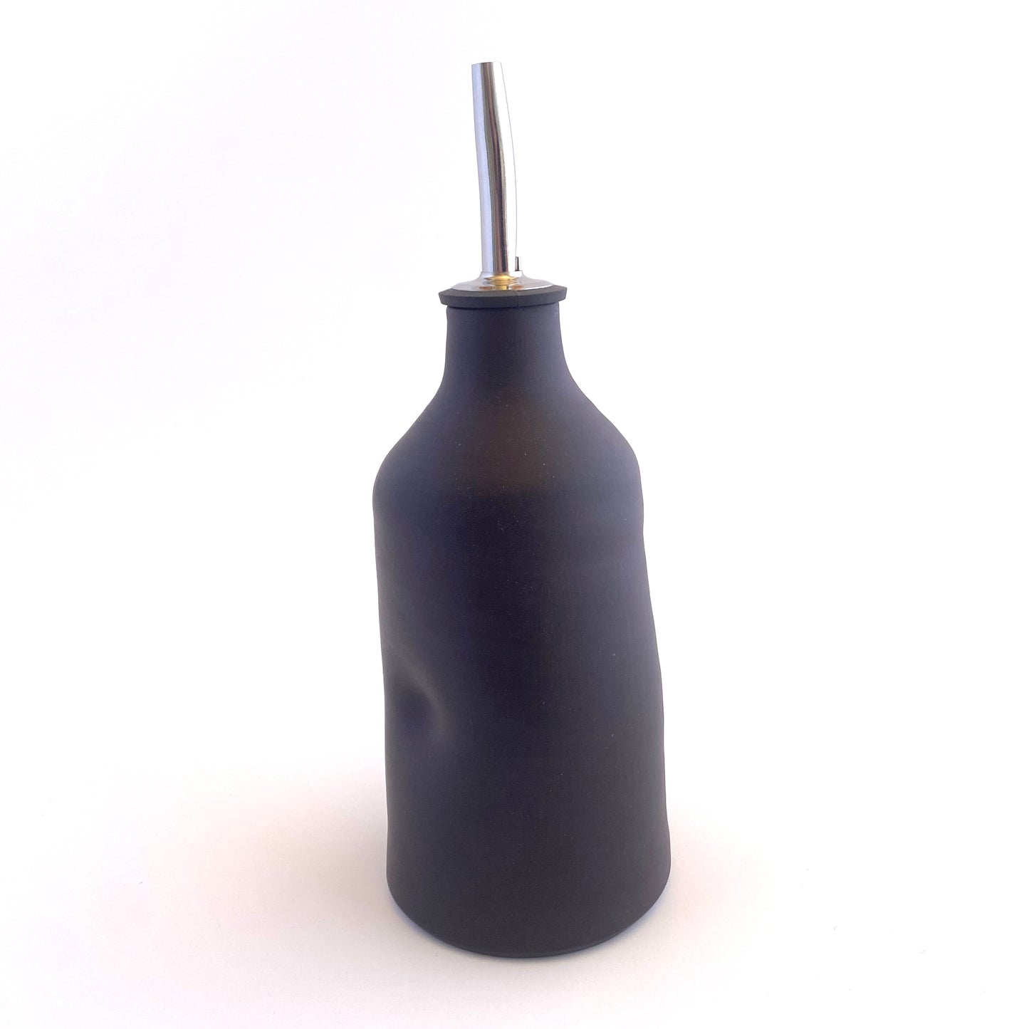 Imprint Olive Oil Vessel in Matte Black